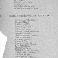 0021 - Page sans numérotation - Membres correspondants nationaux et étrangers