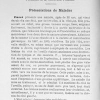 0083 - Page 82 - Séance du 9 décembre 1904 : Présentation de malades