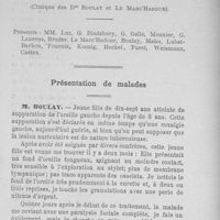 0045 - Page 44 - Séance du 1er juin 1906 : Présentation des malades