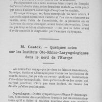 0077 - Page 76 - M. Castex : Quelques notes sur les Instituts oto-rhino-laryngologiques dans le nord de l'Europe