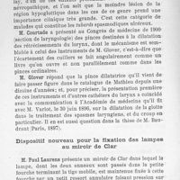 0067 - Page 66 - Paul Laurens : Dispositif nouveau pour la fixation des lampes au miroir de Clar