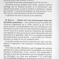 0071 - Page 70 - M. Chervin : Utilité de l'oto-rhinoscopie dans les divisions palatines