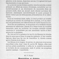 0088 - Page 87 - M.F. Furet : Mastoïdites et diabète