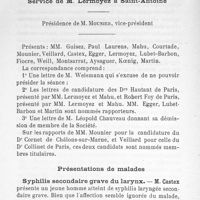 0123 - Page 122 - Séance du 6 décembre 1907 : Présentations de malades