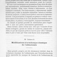 0133 - Page 132 - M. Lermoyez : Modifications à la technique classique de l'adénotomie