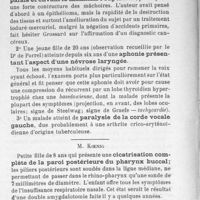 0020 - Page 18 - M. Koenig : cicatrisation complète de la paroi postérieure du pharynx buccal