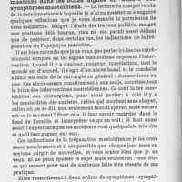 0068 - Page 66 - M. Lubet-Bardon : Quelques indications de la trépanation de la mastoïde dans les otites aiguës en dehors des symptômes mastoïdiens