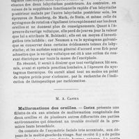 0079 - Page 77 - M. A. Castex : Malformations des oreilles