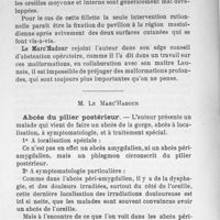 0080 - Page 78 - M. Le Marc'Hadour : Abcès du pilier postérieur
