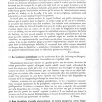 0021 - Page 17 - Analyses. Neuropathologie. Intoxication alcoolique aiguë dans l'enfance, et abus de l'alcool dans les désordres gastro-intestinaux chez les enfants (Acute alcoholic intoxication in infants and the abuse of alcohol in the gastro-intestinal desorders of infancy), par Henry Koplik. Medical News... / Le scotome scintillant, par le Professeur Manz... Neurologisches Centralblatt... / Les troubles visuels unilatéraux et leurs rapports avec l'hystérie, par le Professeur Dr Knies... Neurologisches Centralblatt...