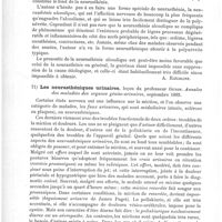 0064 - Page 60 - Analyses. Neuropathologie. Sur les troubles nerveux relevant de l'alcoolisme (Ueber nervöse Störungen im Gefolge von Alcoolismus), par Freyhan... Deutsche Arch. f. klin. Med... / Les neurasthéniques urinaires, leçon du Professeur Guyon. Annales des maladies des organes génito-uriniaires...