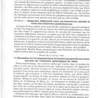 0066 - Page 62 - Sociétés savantes. Société de psychiatrie et de neurologie de Berlin. Séances du 13 novembre et du 11 décembre 1893. Leyden. Les nouvelles recherches sur l'anatomie pathologique et la physiologie du tabes / Bruns. Diagnostic différentiel entre les tumeurs du cervelet et celles des tubercules quadrijumeaux / Séance du 8 janvier 1894. Discussion sur la communication de Leyden à propos des nouveaux travaux sur l'anatomie pathologique du tabes