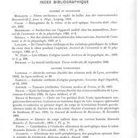 0067 - Page 63 - Sociétés savantes. Société de psychiatrie et de neurologie de Berlin. Séance du 8 janvier 1894. Discussion sur la communication de Leyden à propos des nouveaux travaux sur l'anatomie pathologique du tabes / Index bibliographique