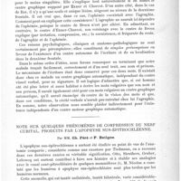 0075 - Page 71 - Travaux originaux. A propos d'un cas d'agraphie sensorielle, par A. Souques / Note sur quelques phénomènes de compression du nerf cubital, produits par l'apophyse sus-épitrochléenne, par MM. Ch. Féré et P. Batigne