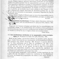 0130 - Page 126 - Bibliographie. Outrages à la pudeur. Violences sur les organes sexuels de la femme dans le somnambulisme provoqué et la fascination. Étude médico-légale, par E. Mesnet. 1894, Paris, Rueff / Neurasthénie et arthritisme. (Urologie, régime alimentaire, traitement), par R. Vigouroux, avec une introduction de F. Levillain. Paris, Maloine, 1893... / Les localisations cérébrales et la topographie crânio-encéphalique, par Warnots et Laurent... Bruxelles, 1893 / Manuel des maladies nerveuses, par Ch. L. Dana... 1893. New-York, Williams Wood and C° (Text-Book of nervous diseases)