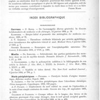 0131 - Page 127 - Bibliographie. Manuel des maladies nerveuses, par Ch. L. Dana... 1893. New-York, Williams Wood and C° (Text-Book of nervous diseases) / Index bibliographique