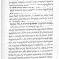 0140 - Page 136 - Analyses. Anatomie, physiologie. Morphologie, origine et évolution des fonctions du corps pituitaire ; ses relations avec le système nerveux central (On morphology, origin and evolution of function of the pituitary body ant its relation to the central nervons system), par Lloyd Andriezen. British medical Journal... / Limites précises entre la névroglie et les éléments nerveux de la moelle (Dei limiti precisi fra il nevroglio e gli elementi nervosi de midollo spinale), par Paladino. Bulletino della R. Accademia medica di Roma... / Les voies des réflexes superficiels (cutanés et muqueux) différentes de celles de la sensibilité générale (Le vie afferenti dei riflessi superficiali, cutanei e mucosi sono diverse da quelle delle communi sensibilita generali), par Ferranini. Riforma medica... / De l'influence de certains poisons sur l'excitabilité électrique de l'écorce cérébrale, par J. Ramm. Revue de médecine russe...