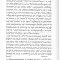 0157 - Page 153 - Analyses. Thérapeutique. Le chloralose (Sul chloralosio), par Morselli. Bulletino della R. Accademia medica di Genova... / Traitement électrique de l'atrophie tabétique du nerf optique (Il trattamento elettrico nella atrofia tabetica del nervo ottico), par Capriati, Riforma medica...