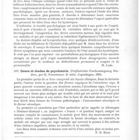 0163 - Page 159 - Bibliographie. État mental des hystériques, les accidents mentaux, par Pierr Janet (Thèse de Paris, 1893, collection Charcot-Debove, Rueff, 1894) / Cours et études de psychiatrie (Parjkiatriske Forelasmingenog Studier), par K. Pontoppidan... Copenhague, 1893 / Index bibliographique
