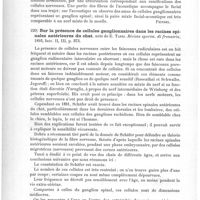 0198 - Page 194 - Analyses. Anatomie, physiologie. Recherches sur le nerf auditif, par Cannieu. Archives cliniques de Bordeaux... / Sur la présence de cellules ganglionnaires dans les racines spinales antérieures du chat, note de E. Tanzi. Rivista sperim. di frenatria...