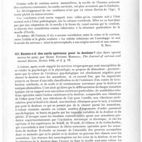 0199 - Page 195 - Analyses. Anatomie, physiologie. Sur la présence de cellules ganglionnaires dans les racines spinales antérieures du chat, note de E. Tanzi. Rivista sperim. di frenatria... / Sur les courbures de la moelle épinière chez l'homme, par E. Tanzi. Rivista sperimentale di frenatria... / Existe-t-il des nerfs spéciaux pour la douleur ? (Are there special nerves for pain), par Henry Rutgers Marshall. The Journal of nervous and mental disease...