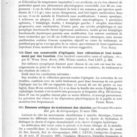 0210 - Page 206 - Analyses. Thérapeutique. Notes sur quelques cas de maladies nerveuses traitées par le liquide orchitique de Brown-Séquard (Notes on some cases of nervous disease treated with Dr Brown-Sequard's orchitic fluid), par Guy M. Wood et A. J. Whiting. The Lancet... / Cent cas consécutifs d'épilepsie, leur réfraction et leur traitement par des lunettes (One hundred consecutive cases of epilepsy, etc.), par H. Work Dodd. Brain... / Examen critique du traitement des chorées, par Dujardin-Beaumetz. Bul. gén. de thérapeutique...