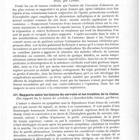0313 - Page 309 - Sociétés savantes. Congrès médical international de Rome (Suite). La trépanation du crâne, par Lucas-Championnière... / Traitement des tumeurs cérébrales (Trattamento dei tumori cerebrali), par Lavista / Rapports entre les lésions du cervelet et les troubles de la vision (Dei rapporti fra le lesioni del ceveletto e i desordini della visione), par Bruno / De l'éclampsie (Dell' eclampsia), par Tibone...