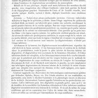0360 - Page 356 - Analyses. Anatomie pathologique. Tubercule solitaire occupant l'étage supérieur du pédoncule cérébral, avec dégénération de la Schleife (Ein solitärer Tuberkel im rechten Grosshirnschenkel), par J. E. Greiwe... Neurolog. Centralblatt... / Pharyngite actinomycosique, compliquée de méningite également actinomycosique, par le Dr V.-V. Lezine. Vratch...