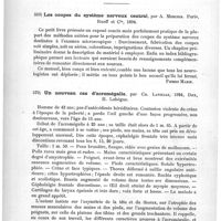 0410 - Page 406 - Bibliographie. Les coupes du système nerveux central, par A. Mercier. Paris, Rueff et Compagnie, 1894 / Un nouveau cas d'acromégalie, par Ch. Lavielle, 1894, Dax, H. Labègue