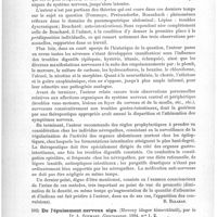 0430 - Page 426 - Analyses. Neuropathologie. Troubles digestifs comme causes de manifestations névropathiques. Leçon clinique faite par le Dr Alexandre Borgherini... Wiener med. Wochensch... / De l'épuisement nerveux aigu (Heveny ideger kimevülésöl), par le Dr A. Schwarz. Gyogyaszat...
