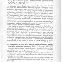 0437 - Page 433 - Analyses. Thérapeutique. Eloeomyenchisis ou traitement du spasme local chronique par l'injection et la congélation d'huile dans le muscle atteint. Histoire d'un cas de spasme chronique du muscle splénius traité avec succès par ce procédé (Eloeomyenchisis or the treatment of chronic local spasm by the injection and congelation of oils in the affected muscles. History of a case of chronic spasme of the splenius muscle treated successfully in this way), par J. Leonard Corming. The New-York medical Journal... / Contribution à l'étude de la trépanation du rachis dans les fractures de la colonne vertébrale, par Marion. Th. Bordeaux... 1893