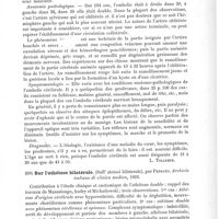 0503 - Page 499 - Analyses. Neuropathologie. De l'embolie cérébrale (Gehirnembolie), par Dr Nicolas Saveliew. Archiv für patologische Anatomie und Physiologie und für klinische Medicin... / Sur l'athétose bilatérale (Sull' atetosi bilaterale), par Pennato. Archivio italiano di clinica medica...