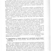 0509 - Page 505 - Analyses. Neuropathologie. Des trophonévroses des extrémités ou acrotrophonévroses. Trophonévrose nécrosique ou gangrène névropathique, par Lancereaux. Semaine médicale... / Contribution à l'étude clinique de la paralysie pseudo-hypertrophique, par Mme Sacara-Tulbure. Revue de médecine...
