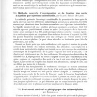 0516 - Page 512 - Sociétés savantes. Congrès des aliénistes et neurologistes de France et des pays de langue française. Session de Clermont-Ferrand du 6 au 11 août 1894 (suite et fin). Séance du 10 août. Cas de neurasthénie traité par la trépanation, par Levillain... / Méthode nouvelle d'imprégnation et de fixation des nerfs à myéline par injection interstitielle, par le Prof. Renaut... / Traitement médical et pédagogique des microcéphales, par Bourneville