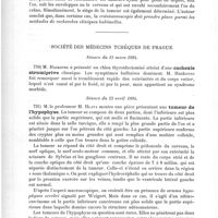 0520 - Page 516 - Sociétés savantes. Société de neurologie et de psychiatrie de Moscou. Séance du 18 mars 1894. De la crâniotonoscopie, par Mouravieff / Société des médecins tchèques de Prague. Séance du 12 mars 1894. Cachexie strumiprive [M. Haskovec] / Séance du 23 avril 1894. Tumeur de l'hypophyse [M. le Professeur M. Hlava]
