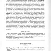 0521 - Page 517 - Sociétés savantes. Société des médecins tchèques de Prague. Séance du 23 avril 1894. Tumeur de l'hypophyse [M. le Professeur M. Hlava] / Séance du 30 avril 1894. Pyromanes [Professeur Hellich] / Hystérique démoniaque [Professeur Hellich] / Séance du 7 mai. Système nerveux au point de vue embryologique [M. le Professeur Janosik] / Bibliographie. L'hypnotisme et le crime, conférences au jeune barreau de Bruxelles, par le Dr Crocq fils, Bruxelles, 1894. H. Lamertin, éditeur ; Paris, G. Carrée...