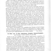 0539 - Page 535 - Analyses. Psychiatrie. Remarques sur 28 cas de paralysie générale chez la femme adulte (Remarks upon twenty-eight cases of adult female general paralysis), par Ashby Elknis. The Lancet... / Note sur la folie infectieuse d'origine blennorrhagique, par Cullerre. Vendée médicale... / Psychopathie blennorrhagique (Psichopatia blenorragica), par Silvio Venturi. Riforma medica...