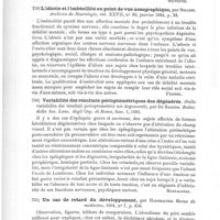 0542 - Page 538 - Analyses. Psychiatrie. Lithostrotophobie (Litostrotofobia), par d'Abundo. Societa fra i cultori delle scienze mediche. Cagliari... / L'idiotie et l'imbécillité au point de vue nosographique, par Sollier. Archives de neurologie... / Variabilité des résultats périoptométriques des dégénérés (Sulla variabilita dei risultati perioptometrici nei degenerati), par De Sanctis. Bollet. della Soc. Lanc. degli Osp. di Roma... / Un cas de retard du développement, par Haushalter. Revue de médecine...