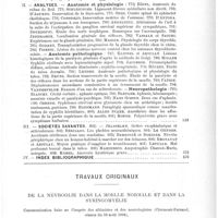 0549 - Page 545 - Sommaire du n° 19 / Travaux originaux. De la névroglie dans la moelle normale et dans la syringomyélie. Communication faite au Congrès des aliénistes et des neurologistes (Clermont-Ferrand, séance du 10 août 1894), par E. Brissaud