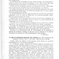 0560 - Page 556 - Analyses. Anatomie et physiologie. Contribution à l'étude des nerfs trophiques. Quelques remarques sur la nature de l'acromégalie, par Dourdoufi... Gazette de Botkine... / Sur la localisation générale des réflexes, par Ernst Jendrassik... Deutsch. Arch. f. klin. Med...