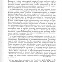 0566 - Page 562 - Analyses. Anatomie pathologique. Contribution à l'étude du tabes dorsalis, par Egm. Münzer. Prager med. Wochenschr... / Les nouvelles recherches sur l'anatomie pathologique et la physiologie du tabes, par E. Leyden. Zeitsch. f. klin. Med...