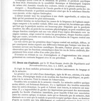 0572 - Page 568 - Analyses. Neuropathologie. Un cas d'aphasie, d'hémianospie, d'amnésie visuelle des couleurs et de paralysie psychique, par le Dr Bleuler... Archiv für Psychiatrie und Nervenkrankheiten... / Deux cas d'aphasie, par le Dr Hans Gossen. Archiv für Psychiatrie und Nervenkrankheiten...