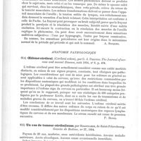 0588 - Page 584 - Analyses. Anatomie et physiologie. Sur une sensation subjective de l'ouïe dans la période hypnagogique (Ueber eine subjective Gehörsempfindung im hypnagogischen Zustande), par Daraszkiewicz. Neurologisches Centralblatt... / Anatomie pathologique. Oedème cérébral (Cérébral oedem), par G. J. Preston. The Journal of nervous and mental Disease... / Un cas de tumeur cérébelleuse, par Rekhtsamer... Gazette de Botkine...