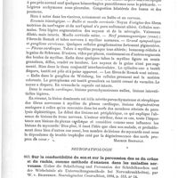 0626 - Page 622 - Analyses. Anatomie pathologique. Sur les altérations du plexus cardiaque dans la paralysie du coeur consécutive à la diphtérie, par M. H. Vincent. Archives de médecine expérimentale et d'anatomie pathologique... / Neuropathologie. Sur la conductibilité du son et sur la percussion des os du crâne et du rachis, comme méthode d'examen dans les maladies nerveuses (Ueber die Schalleitung und Percussion der Schädelknochen und der Wirbelsäule als Untersuchungsmethode bei Nervenkrankheiten), par W. v. Bechterew. Neurologisches Centralblatt...