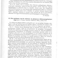 0628 - Page 624 - Analyses. Neuropathologie. Basophobie ou abasie phobique chez un hémiplégique. (Hémineurasthénie posthémiplégique), par J. Grasset. Semaine médicale... / Sur quelques cas de sclérose en plaques à début paraplégique aigu, par A. Pitres. Semaine médicale...