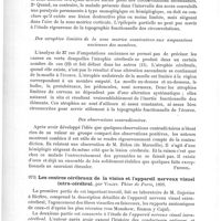 0710 - Page 706 - Analyses. Anatomie et physiologie. Sur quelques points controversés de la doctrine des localisations cérébrales, par Charcot et Pitres. Archives cliniques de Bordeaux... / Les centres cérébraux de la vision et l'appareil nerveux visuel intra-cérébral, par Vialet. Thèse de Paris, 1893