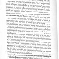 0725 - Page 721 - Analyses. Neuropathologie. Note sur un cas de crise gastrique, par Maurice Soupault. La Médecine moderne... / Des troubles de la sensibilité du globe oculaire et de ses annexes dans l'ataxie locomotrice, par Emile Berger. La Médecine moderne... / Un voyage chez les lépreux d'Islande, par Ehlers... Semaine médicale... / Des trophonévroses des extrémités ou acrotrophonévroses. Les trophonévroses autocopiques : amputation spontanée des membres, aïnhum, etc., par Lancereaux. Semaine médicale...