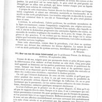 0726 - Page 722 - Analyses. Neuropathologie. Des trophonévroses des extrémités ou acrotrophonévroses. Les trophonévroses autocopiques : amputation spontanée des membres, aïnhum, etc., par Lancereaux. Semaine médicale... / Sur un cas de zona intercostal, par le Professeur Potain. La Médecine moderne... / Sur les troubles sensitifs, et particulièrement sur la douleur, dans les affections viscérales (On disturbances of sensation, etc...), par Henry Head. Brain...