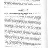 0731 - Page 727 - Sociétés savantes. Société de chirurgie. Premier semestre 1894. Trépanation secondaire pour fracture du crâne avec hémiplégie, par M. Segond / Bibliographie. Les névroses des nègres (Les possédées noires), par Henry Meige. Schiller, Paris, 1894 / Recherches cliniques et thérapeutiques sur l'épilepsie, l'hystérie, l'idiotie et l'hydrocéphalie, compte rendu du service des enfants idiots, épileptiques et arriérés de Bicêtre pendant l'année 1893, par Bourneville... Paris, au Progrès médical, et chez Félix Alcan, 1894