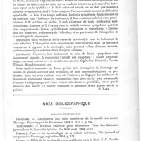 0733 - Page 729 - Bibliographie. Traité élémentaire de clinique thérapeutique, par G. Lyon. Chez Masson, éditeur, Paris, 1895 / Index bibliographique